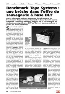 Benchmark Tape Systems et DLT