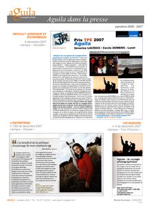 parutions 2006 - 2007 HERAULT JURIDIQUE ET ECONOMIQUE 6 décembre ...
