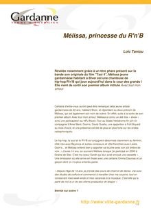 Mélissa, princesse du R n B