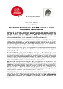 Plan National d action sur les PCB : FNE demande la fin des ...