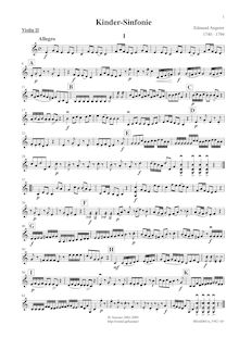 Partition violons II, Kindersinfonie, Berchtoldsgaden-Musik, Angerer, Edmund