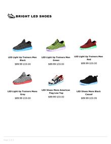 Bright Led Shoes Mens Store Catalog