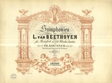 Partition couverture couleur, Symphony No.6, Pastoral, F major, Beethoven, Ludwig van