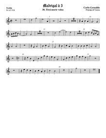 Partition viole de gambe aigue, madrigaux, Book 1, Gesualdo, Carlo par Carlo Gesualdo