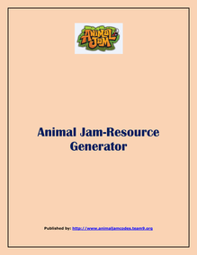 Animal Jam-Resource Generator