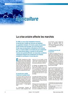 Agriculture : la crise aviaire affecte les marchés (Octant n° 109)