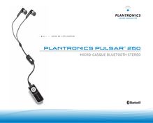 Notice Communications sans fil Plantronics  Pulsar 260