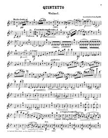 Partition complète et parties, Piano quintette, G minor par Anton Rubinstein