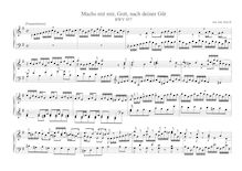 Partition , Machs mit mir, Gott, nach deiner Güt, BWV 957, pour Neumeister Collection, BWV 1090-1120