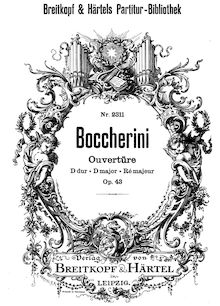 Partition complète, Symphony, G.521 (Op.43), D, Boccherini, Luigi