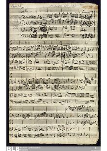 Partition complète, trompette Concerto en D major, D major, Molter, Johann Melchior