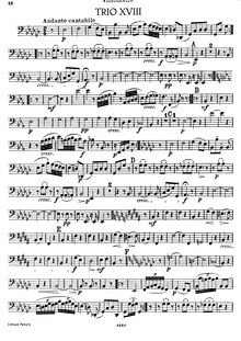 Partition de violoncelle, Piano Trio en E♭ major, Hob.XV:31