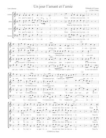 Partition chœur 1, French chanson, C major, Lassus, Orlande de