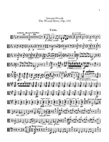 Partition altos, pour Wild Dove, Holoubek (The Wood Dove)Die Waldtaube. Symphonisches Gedicht nach der gleichnamigen Ballade von K. Jaromir Erben für großes Orchester.