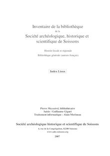 Société archéologique, historique et scientifique de Soissons ...