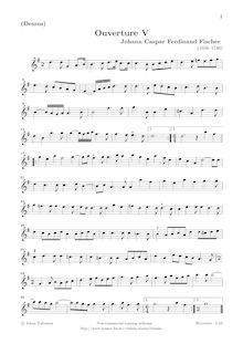 Partition  5 en G major - parties complètes(violons I, violons II, altos I, altos II, violoncelles/Basses), Le Journal Du Printemps
