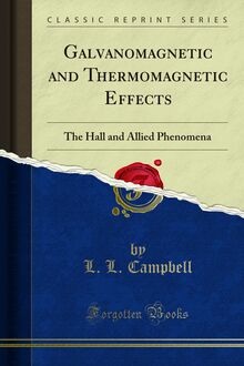 Galvanomagnetic and Thermomagnetic Effects
