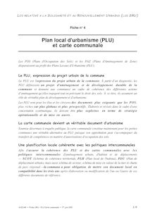Plan local d urbanisme (plu) et carte communale