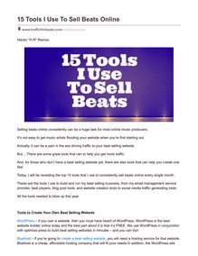 Is Selling Beats Profitable? Here s 15 Tools