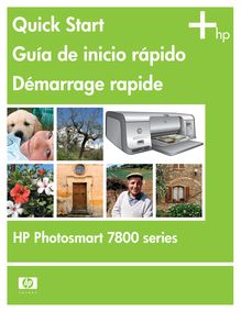 Guide de démarrage rapide HP Photosmart 7850