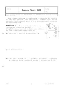 Fonctions électroniques pour l ingénieur 2006 Génie Electrique et Systèmes de Commande Université de Technologie de Belfort Montbéliard