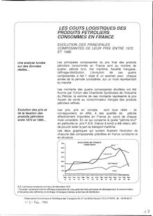 [Les] coûts logistiques des produits pétroliers consommés en France.