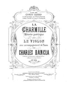 Partition complète, La charmille, Rêverie poètique, Dancla, Charles