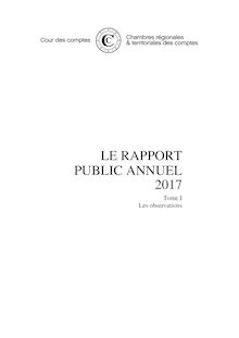 Rapport public annuel de la Cour des comptes 2017