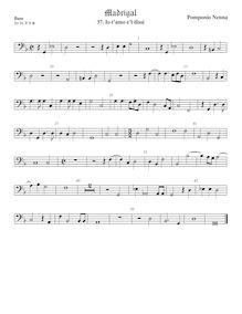 Partition viole de basse, Madrigali a 5 voci, Libro 5, Nenna, Pomponio par Pomponio Nenna