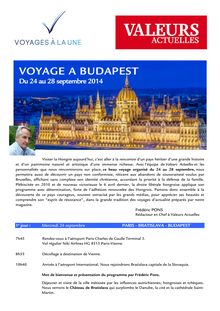 Voyage à Budapest : visite de la capitale hongroise