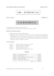Etude de cas 1999 ARLE Admin. de Réseaux Locaux d Entreprise BTS Informatique de gestion