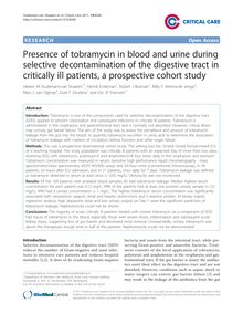 Presence of tobramycin in blood and urine during selective decontamination of the digestive tract in critically ill patients, a prospective cohort study