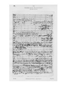 Partition Autograph of a page, Mer hahn en neue Oberkeet, BWV 212