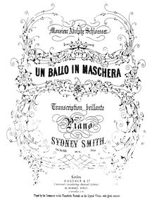 Partition complète, Fantaisie Brillante on Verdi s  Un Ballo en Maschera , Op.10
