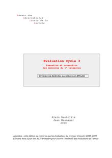 Evaluation Cycle 3