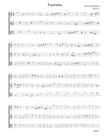 Partition Fantasia VdGS No. 6 - partition complète, fantaisies pour 3 violes de gambe par Edward Blankes