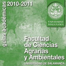 Guía académica 2010-2011. Facultad de Ciencias Agrarias y Ambientales
