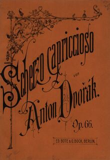 Partition couverture couleur, Scherzo capriccioso, D♭ major, Dvořák, Antonín