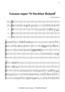 Partition Score pour enregistrements (S S A T B), Ludi Musici I