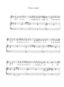 Partition complète, Pianti, sospiri, Vivaldi, Antonio