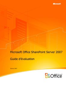 Microsoft Office SharePoint Server 2007 Guide d'évaluation