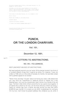 Punch, or the London Charivari, Volume 101, December 12, 1891