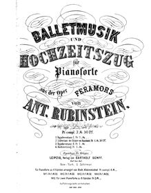 Partition No.2 - Piano 1, Feramors, Rubinstein, Anton