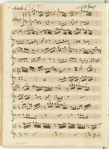 Partition complète, 3 flûte sonates, 1. C2. E minor3. D, Graf, Friedrich Hartmann