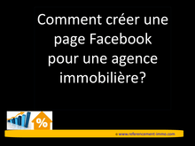 Support de cours formation comment creer un page facebook agence immobiliere