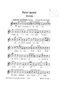 Partition ténor , partie, 2 sacré chœurs, Buonamici, Giuseppe