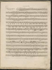 Partition violoncelle, 3 corde Trios, B♭ major, A minor, E major
