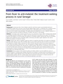 From fever to anti-malarial: the treatment-seeking process in rural Senegal