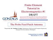 Finite Element  Tutorial in Electromagnetics  #1