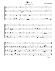 Partition Hymn, Gelobet seist Du - partition complète (Tr T T B), Motet Gelobet seist Du, Jesus Christ